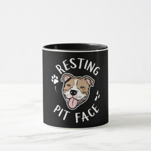 Ruhige Pit Face Funny Dog Tasse