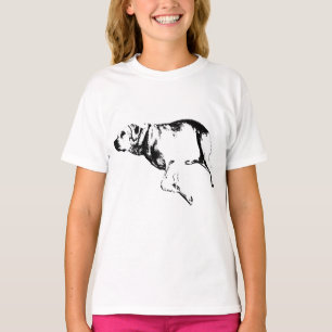 Ruhige Pup-Silhouette T-Shirt