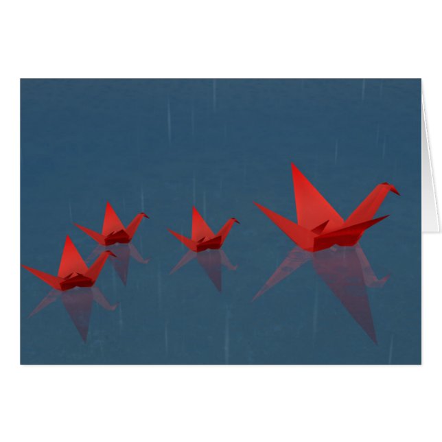 Ruhige Rainy Day Card (Vorderseite (Horizontal))