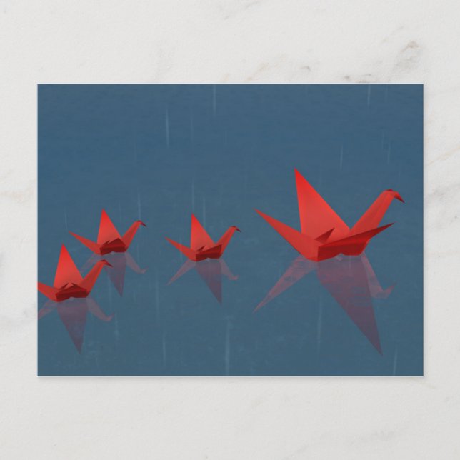 Ruhige Rainy Day Postkarte (Vorderseite)