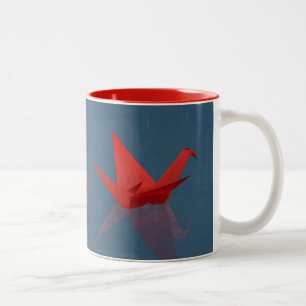Ruhige Rainy Day-Tasse Zweifarbige Tasse