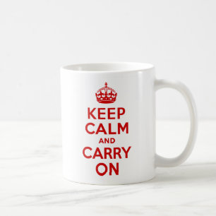 Ruhige Rot halten und weiter fahren Kaffeetasse