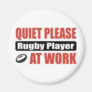 Ruhige Rugby-Player bei der Arbeit Magnet