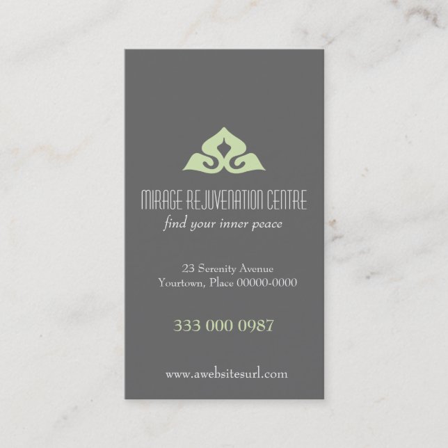 Ruhige Salon-Verabredungs-Visitenkarte Terminkarte (Vorderseite)