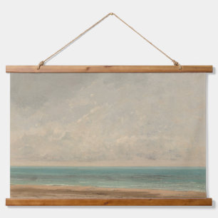 Ruhige See 1866 Gustave Courbet National Gallery Wandteppich Mit Holzrahmen