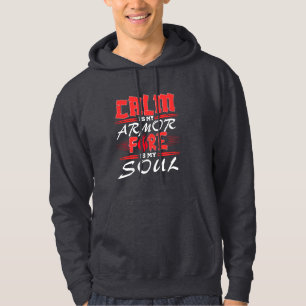 Ruhige Stärke – inspirierendes Zitatdesign Hoodie