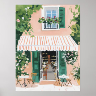 Ruhige Terrasse in Rom Poster