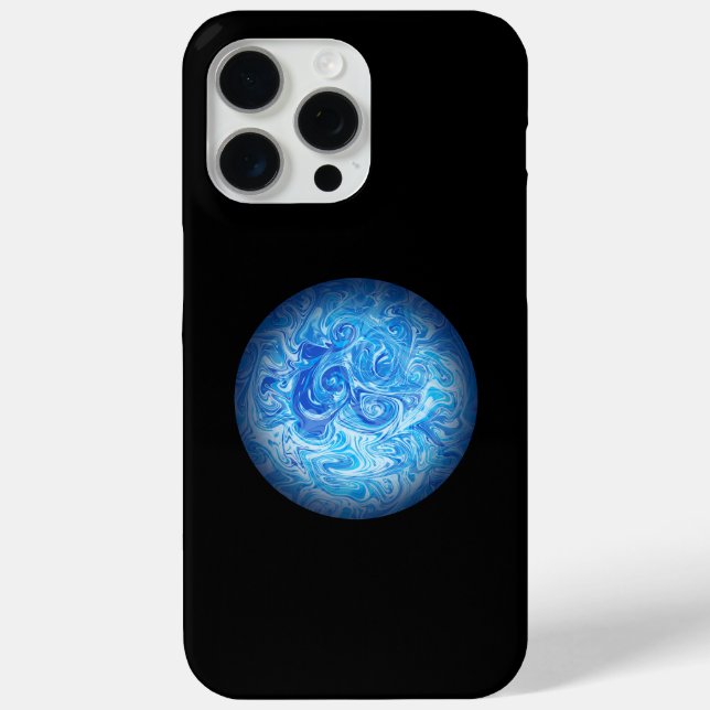 Ruhige Tide Fluid Art Phone Case iPhone 15 pro max (Rückseite)
