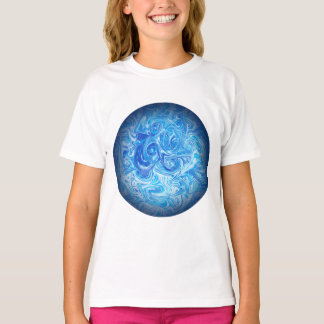 Ruhige Tide Fluid Art T-Shirt