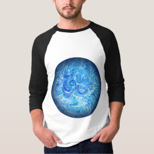 Ruhige Tide Fluid Art T-Shirt