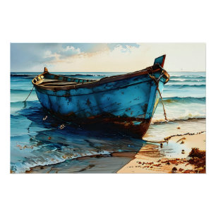 "ruhige Tides". Farbenfrohe Seascape Poster