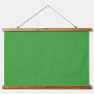 Ruhige und einfache visuelle grüne texturierte Hin Wandteppich Mit Holzrahmen