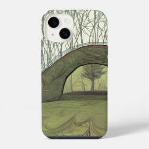 Ruhige und friedliche Campingszene iPhone 14 Hülle