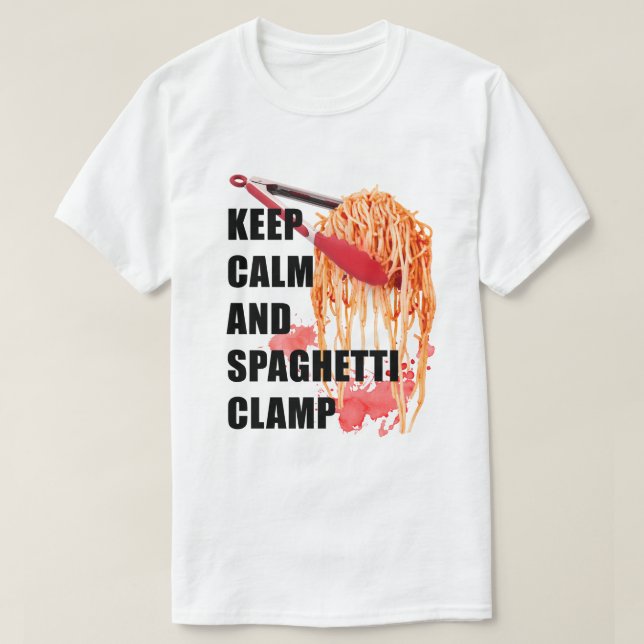 Ruhige und spaghetti-Klemme behalten T-Shirt (Design vorne)