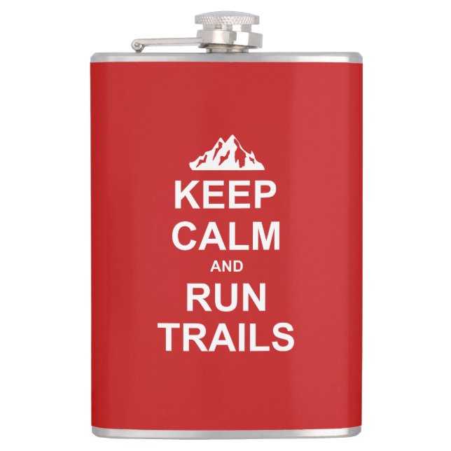 Ruhige und ultra laufende Trails behalten Flachmann (Vorderseite)