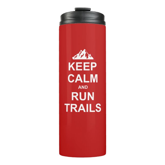 Ruhige und ultra laufende Trails behalten Thermosbecher (Vorderseite)