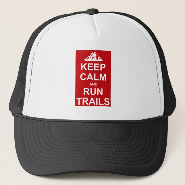 Ruhige und ultra laufende Trails behalten Truckerkappe (Vorderseite)