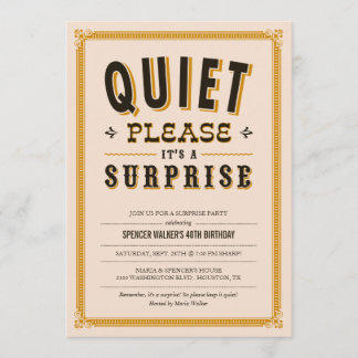 Ruhige Vintage Party Einladungen