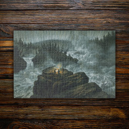 Ruhige Vintage Wasserfall Carl Svante Hallbeck