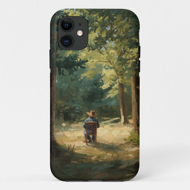 Ruhige Waldretreat Mobile Fall Case-Mate iPhone Hülle (Rückseite)