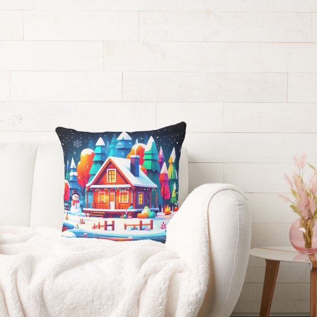 Ruhige Weihnachten Kissen (Liege)