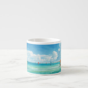 Ruhige Windsurf-Szene Espressotasse
