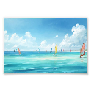 Ruhige Windsurf-Szene Fotodruck