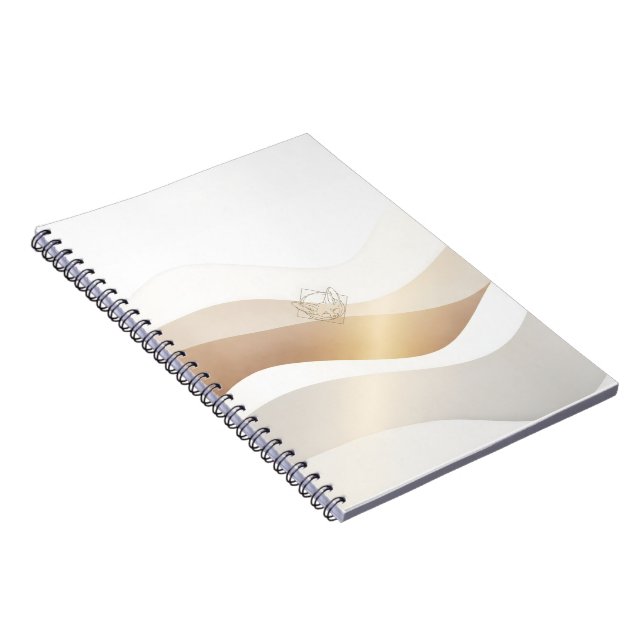 Ruhige Wüstenwellen mit Fennec Essence | Minimal S Notizblock (Rechte Seite)