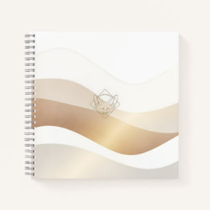 Ruhige Wüstenwellen mit Fennec Essence   Minimal S Notizbuch