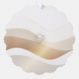 Ruhige Wüstenwellen mit Fennec Essence | Minimal S Ornament Karte