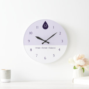 Ruhige Yoga-Wanduhr Große Wanduhr
