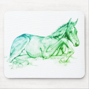 Ruhige Zeit (grün) Mousepad