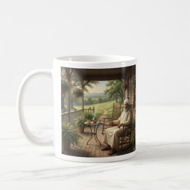 Ruhige Zeit mit Muhammed Mug Kaffeetasse (Links)