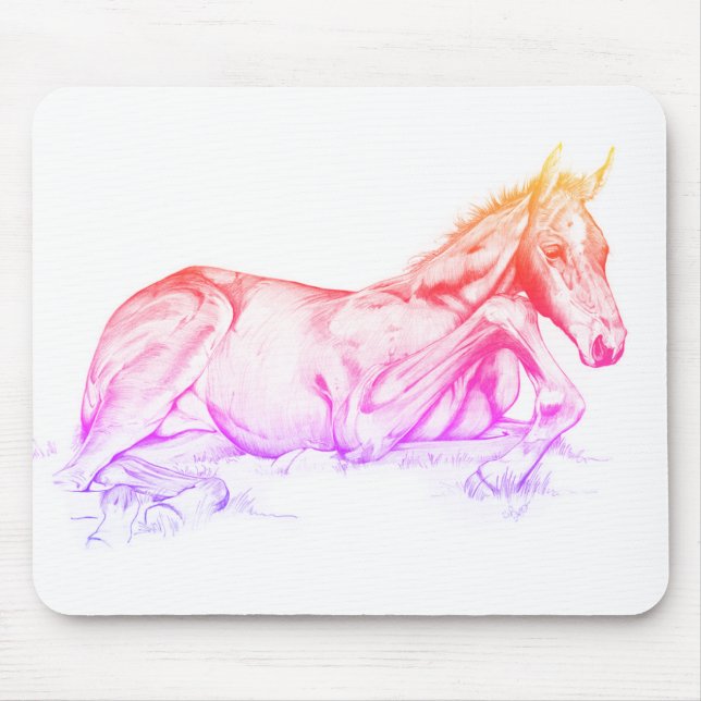 Ruhige Zeit (Regenbogen) Mousepad (Vorne)
