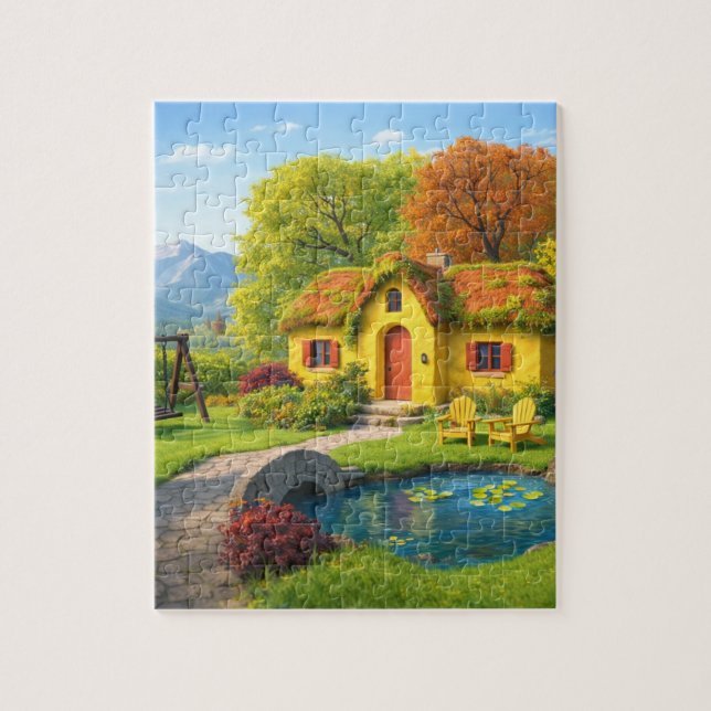 Ruhige Zuflucht: Wunderschöne Naturlandschaft-Puzz (Vertikal)