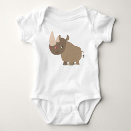 Ruhiger Cartoon Rhino Baby Apparel Baby Strampler