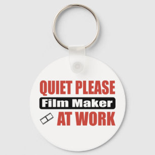 Ruhiger Film-Maker am Arbeitsplatz Schlüsselanhänger