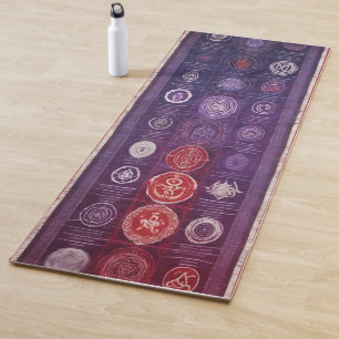 Ruhiger Fluss Abstracte Linien Yoga Mat   Serene M Yogamatte