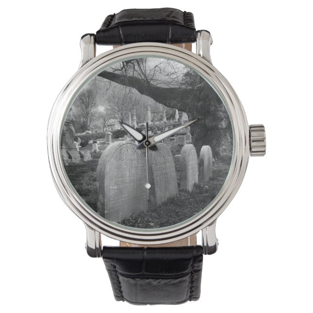 ruhiger Friedhof Armbanduhr (Vorderseite)