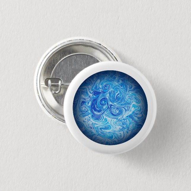 Ruhiger Gezeiten-Knopf Button (Vorne & Hinten)