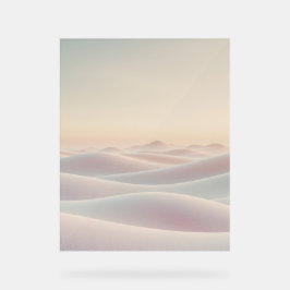 Ruhiger, heller Hintergrund mit Sanddünen Acrylschild