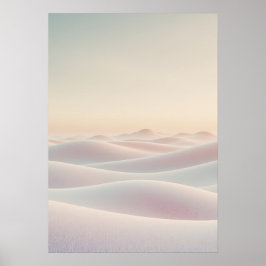 Ruhiger, heller Hintergrund mit Sanddünen Poster