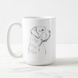 Ruhiger Labrador Retriever Becher, Minimalistische Kaffeetasse
