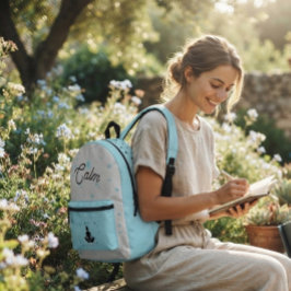 Ruhiger Minimalist | Moderne Ästhetik Reise Bedruckter Rucksack