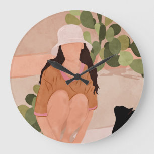 Ruhiger Nachmittag Große Wanduhr