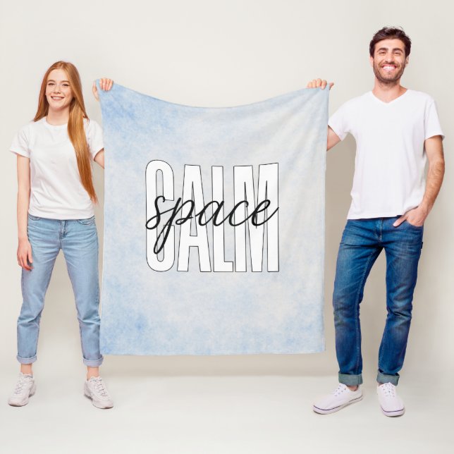 Ruhiger Raum Pastellblau Gemütlich Fleecedecke (Beispiel)