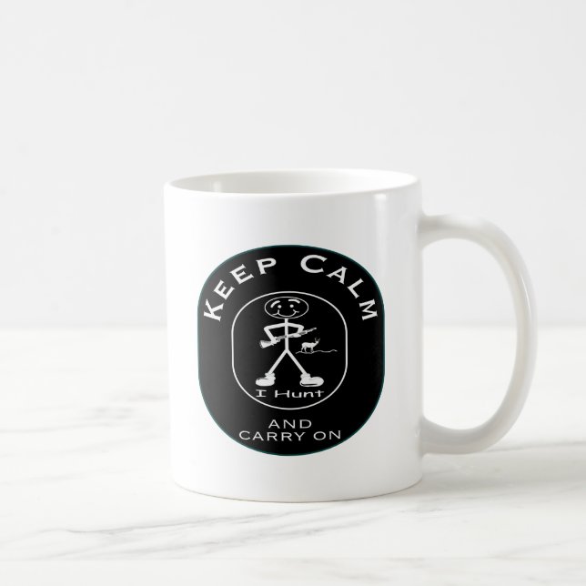 Ruhiger Rotwild-Jäger Kaffeetasse (Rechts)