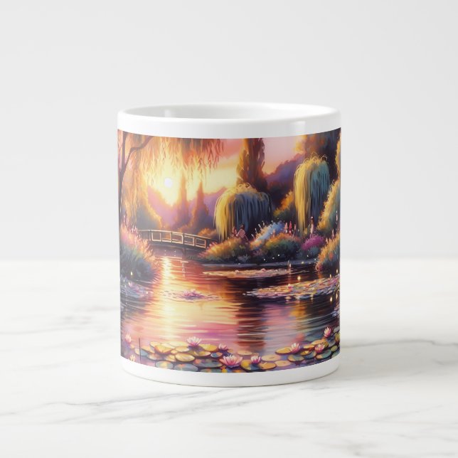 "Ruhiger See Jumbo-Tasse (Vorderseite)