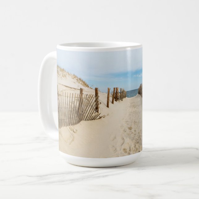 Ruhiger Strand Kaffeetasse (Vorderseite Links)