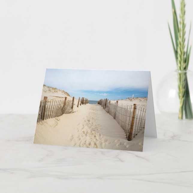 Ruhiger Strand Karte (Vorderseite)